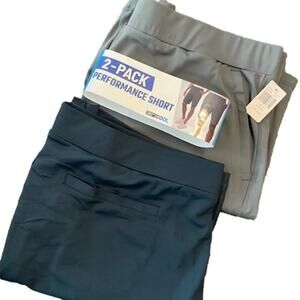 32 Degrees Men's Shorts Performance Stretch Blue Gray Size 3X NWT